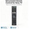 NONE Telecomando di ricambio compatibile con Smart TV Sony, con tasti rapidi per Netflix e YouTube.