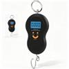 NONE Bilancia digitale portatile per bagagli, con display LCD retroilluminato, funzionamento elettronico, diverse unità di misura (g/kg/oz/lb), funzione tara, ideale per viaggi, bilancia da tenere in mano