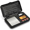 NONE Bilancia digitale di precisione professionale, 50 g/0,001 g, portatile, mini, elettronica, per gioielli, con piattaforma in acciaio inossidabile, funzione di taratura, diverse unità di misura