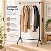 NONE Appendiabiti Regolabile per Vestiti, Altezza 100-146 cm, Stand Autoportante per Abiti, 89x44 cm, Porta Cappotti e Giacche Portatile per Camera da Letto