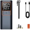 NONE Pompa d'aria ricaricabile, gonfiatore per pneumatici, compressore cordless digitale portatile per auto, moto, biciclette e palloncini, pompa d'aria multifunzione