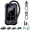 NONE Compressore d'aria, pompa ad aria portatile, gonfiatore per pneumatici di auto, pompa wireless/cablata, compressore d'aria da 150 PSI per auto, moto e biciclette.