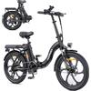 HillMilES Bicicletta Elettrica Pieghevole HillMiles MilePort 1, Pneumatici Fat 20×3.0, Motore 250W, Batteria Rimovibile 36V 13Ah, 25km/h, Autonomia 80-100km, Cambio Shimano a 7 Velocità