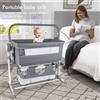 Magic ZC（母婴） Culla Elettrica per Neonati da Posizionare Accanto al Letto, con Funzione di Oscillazione Automatica, Telecomando, Musica Rilassante, Regolazione Multipla dell'Altezza, Zanzariera Semi-Coperta,