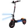 iScooter Monopattino Elettrico iScooter iX5s 15Ah 1000W Potente Monopattino Antiscivolo Fuoristrada con Pneumatici 65km di Autonomia 45km/h eScooter