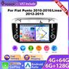 Podofo Autoradio Android 7" 2Din 6GB+128G con CarPlay Wireless e Android Auto per Fiat Punto Linea Grande Punto Evo 2010‑2017 GPS WIFI BT FM RDS Unità Multimediale Stereo per Auto Autoradio