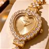 MEIRUIQI 1 orologio da donna con quadrante bianco, cinturino in lega, stile vintage, design sottile, dettagli in strass, movimento al quarzo, ideale per occasioni formali, feste e vacanze.