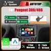 AUTOTOP Schermo multimediale da 7 pollici con sistema Linux, CarPlay wireless e Android Auto per Peugeot 308 408 2007-2013, autoradio con Bluetooth, GPS, navigazione, DSP, schermo touchscreen e telecamera per