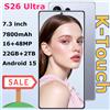K-Touch NUOVI Telefoni Cellulari Per S26 Ultra Smartphone Android 15 Schermo 7.3 Pollici 5G Dual SIM Dual Standby Fotocamera 16+48MP Batteria 7800mAh Sblocco Facciale Versione Globale Cellulari
