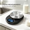 NONE Bilancia da cucina digitale, capacità 3 kg, precisione 0,1 g, piatto di pesatura in acciaio inossidabile, diverse unità di misura, ideale per la preparazione di dolci e per cucinare.
