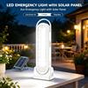NONE Luce di emergenza a LED ricaricabile tramite USB-C, alimentata a energia solare, si accende automaticamente in caso di interruzione di corrente, portatile, con 5 modalità di illuminazione e funzione