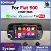 BONROAD Autoradio Wireless CarPlay Android Auto da 7" per Fiat 500 2007-2015 Sistema Intelligente per Auto 2din Ricevitore Stereo GPS con AirPlay Bluetooth Youtube DSP Navigazione GPS Lettore