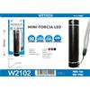 NUOYING Mini torcia LED da 50 lumen, torcia tascabile in metallo impermeabile IPX3, design antiscivolo con cordino, alimentata con 1 batteria AA per uso esterno, campeggio, escursionismo e situazioni di