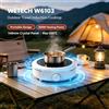 NONE WETECH W6103 Piano Cottura a Induzione Portatile Mini da 800W, Pannello in Cristallo da 140mm, Max 650W ℃ Riscaldatore a Induzione Elettrico Compatto a Temperatura Regolabile per Caffettiera Moka,