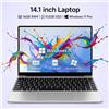 LenO Nuovo Laptop Ultra Sottile 14.1" 16Gb Ram 512Gb Ssd Intel 4405U PC da Gaming Display 1920*1080 Computer per Ufficio e Studio PC Windows 11 Pro