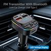 NONE Trasmettitore FM Bluetooth per auto, trasmettitore FM Bluetooth 5.0, caricabatterie rapido USB Type-C per autoradio.