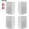 Herdio Altoparlanti Passivi da Interno ed Esterno 5,25 Pollici 600W, Cablati, Impermeabili, Gamma Completa, Stereo, Montaggio a Parete, Volume Elevato per Patio, Giardino, Home Theater