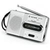 NONE Radio portatile FM/AM, dimensioni ridotte, ricevitore radio analogico con antenna telescopica, altoparlante integrato, funzionamento a batteria, ideale per uso domestico, all'aperto e in situazioni di