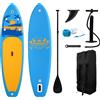 funwater Tavola da Stand Up Paddle Gonfiabile FunWater, 320-385CM, Tavola SUP Antiscivolo, Tavola Portatile per Surf, Yoga, Pesca, Escursioni e Sport Acquatici