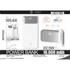 NONE Power bank esterno da 5000 mAh con ricarica wireless MagSafe, cavo integrato USB-C PD per ricarica rapida, batteria portatile per smartphone iPhone e Samsung.