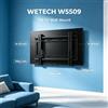 NONE Supporto da Parete Inclinabile WETECH W5509 per TV LCD LED da 14-42 Pollici, Capacità di Carico 25kg ±15 ° Supporto TV da Parete Fisso Inclinabile VESA 75x75 100x100 200x200mm
