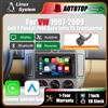 AUTOTOP Schermo multimediale da 7 pollici con sistema Linux, CarPlay wireless e Android Auto per VW Golf 4 MK4, Passat B5, Polo, Bora, Jetta, T5, Transporter, autoradio con Bluetooth, GPS, navigazione, DSP,