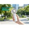 NONE Serie di mini ventilatori portatili WETECH, ricaricabili tramite USB o a batteria AA, con 3 modelli diversi, velocità regolabile, cordino e design pieghevole, ideali per il raffreddamento personale