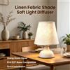 NONE Copertura per lampada di ricambio in tessuto di lino E14/E27, 6 colori, diffusore di luce soffusa per lampada da tavolo, da terra, da comodino, per camera da letto, soggiorno, decorazione per la casa.