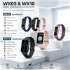 NONE WETECH Smartwatch Sportivo Quotidiano, Smart Band AMOLED con Chiamata Bluetooth, Monitoraggio Frequenza Cardiaca, Ossigeno nel Sangue, Sonno e Stress, Ricarica Magnetica, Batteria fino a 7 Giorni per