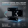 NONE WETECH W5516 360° ° Supporto da Parete Girevole Compatibile con VESA per Monitor da 14-27 Pollici e TV di Piccole Dimensioni con Capacità di Carico di 15KG per Visione Multi-Angolo in Casa o Ufficio
