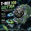 GUHUAVMI T-Rex Ultra Smart Watch Batteria da 1200mAh GPS Mappa Offline Bussola Impermeabile 5ATM Tracker Sportivo Smartwatch Militare da Esterno Nuovo