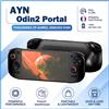 AYN Odin 2 Portal 7" 120Hz 3D Curvo AMOLED Portatile Snapdragon 8 Gen2 Joystick Hall RGB Cloud Gaming Streaming Android 13 Console di Gioco