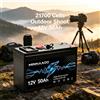 MARKTITA Batteria al Litio Ferro Fosfato 12V 50Ah a Lunga Durata, Celle 21700 con BMS Integrato per Sistemi Solari Off-Grid, Camper, Yacht e Campeggio