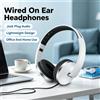 NONE Cuffie stereo pieghevoli Pulse con connettore AUX da 3,5 mm, microfono integrato e driver da 40 mm, ideali per laptop, telefoni e per ascoltare musica.