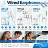 NONE Auricolari Cablati con Microfono, Jack Audio da 3,5 mm, Cuffie con Suono Stereo Nitido, Auricolari In-Ear, Vestibilità Confortevole, Chiamate a Mani Libere, Design Leggero per Musica, Giochi, Sport,