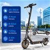TODIMART Monopattino elettrico TODIMART N3A N3B omologato per adulti, batteria da 36 V 10,4 Ah, pneumatici sottili da 8,5 pollici, pieghevole con ammortizzazione, autonomia fino a 25-30km per viaggi urbani.