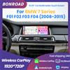 BONROAD, autoradio multimediale con schermo touchscreen, compatibile con Android Auto e CarPlay wireless, risoluzione 1920x720P, 10,25 pollici, per BMW Serie 7 F01 F02 F03 F04 2008-2015, sistema NBT