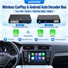 AUTOTOP Modulo AUTOTOP Wireless CarPlay Android Auto per VW Volkswagen Skoda Octavia A5 Superb SEAT Leon MIB MB2 Ibiza Golf 7GTI Passat B8 Tiguan T-Roc Touran Polo T-Cross Arteon Kodiaq AirPlay MirrorLink