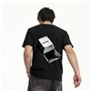 NONE T-Shirt Uomo con Stampa Grafica Retrò, Maglietta Estiva in Cotone, Collo Tondo Manica Corta, Stile Streetwear Urbano, Abbigliamento Casual Quotidiano, Moda Giovane, Design Artistico Originale, Comoda