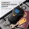 NONE Bilancia digitale portatile per bagagli, capacità 50 kg, precisione 10 g, con display a LED retroilluminato, ideale per pesare i bagagli in viaggio.
