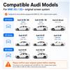 AUTOTOP: decoder wireless per CarPlay e Android Auto, compatibile con Audi A4 B8, S4, RS4, A5 8T, S5, RS5, Q5 8R (2009-2016), MMI 3G, 3G+, interfaccia multimediale per auto con MirrorLink, AirPlay,