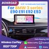 BONROAD, autoradio multimediale con schermo touchscreen, compatibile con Android Auto e CarPlay wireless, risoluzione 1920x720P, schermo da 10,25 pollici, per BMW Serie 3 E90 E91 E92 E93, modelli