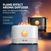NONE Diffusore di aromi con effetto fiamma da 200 ml, umidificatore a ultrasuoni per oli essenziali con alimentazione USB-C DC 5V, luce notturna a 3 colori che simula la fiamma, basso livello di rumore