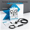 NONE Cuffie sportive con archetto auricolare, auricolari con cavo e microfono integrato, controllo del volume, jack da 3,5 mm, ideali per la corsa e la palestra.