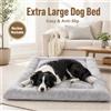 NONE Tappetino per Cani in Flanella Morbida 120x60cm, Materassino con Bordo Rialzato e Base Antiscivolo, Lavabile in Lavatrice, per Cani Medi e Grandi, Adatto a Cuccia Gabbia e Viaggio