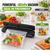 NONE Macchina sottovuoto per alimenti da 360 W con aspirazione -60 kPa, modalità secco, umido e sola sigillatura, sigillatrice compatta con 10 sacchetti per cucina, conservazione e cottura sous vide,