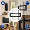 NONE WETECH W5511 Staffa TV Fissa a Parete Universale per Schermi 40-80 Pollici, Capacità di Carico Fino a 50kg, VESA 200x200,400x200,300x300,400x400,600x400 mm, Supporto TV a Profilo Basso