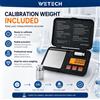 NONE Bilancia da Cucina Digitale Decorativa in Vetro Temperato Ultra-Sottile 5kg/1g con Display LCD di Precisione per Pesare Alimenti