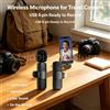 NONE Microfono Lavalier Wireless WP455 Microfono Lavalier Wireless a 8 Pin con Riduzione del Rumore AI Plug and Play per iPhone, Vlog, Streaming Live e Registrazione