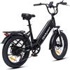 bodywel Bicicletta elettrica con pneumatici larghi Bodywel F20, batteria rimovibile 48V 15Ah, 20x3.0, e-bike Step-Thru 25km/h, bicicletta da città a 7 velocità per adulti